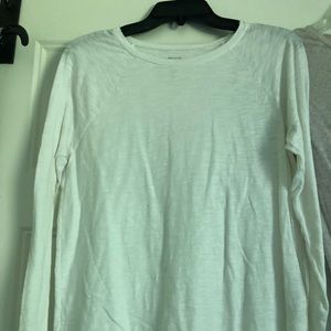 White long sleeved tee